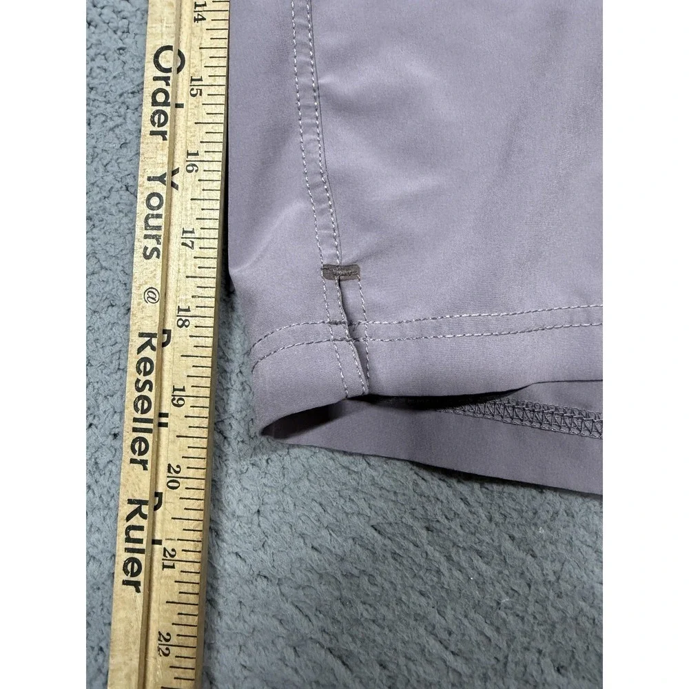BYLT Board Shorts Mens L Purple Solid Swim Trunks Drawstring‎ Pockets Quick Dry